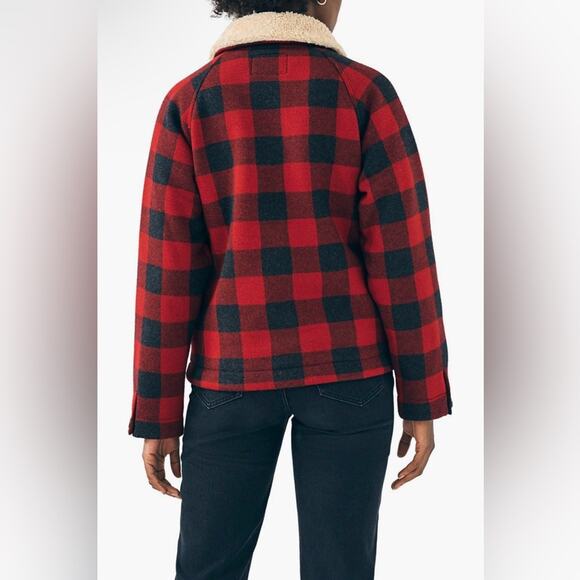 NWT New Faherty Legend High Pile Fleece Collar Crop Jacket Size XL - Picture 3 of 7